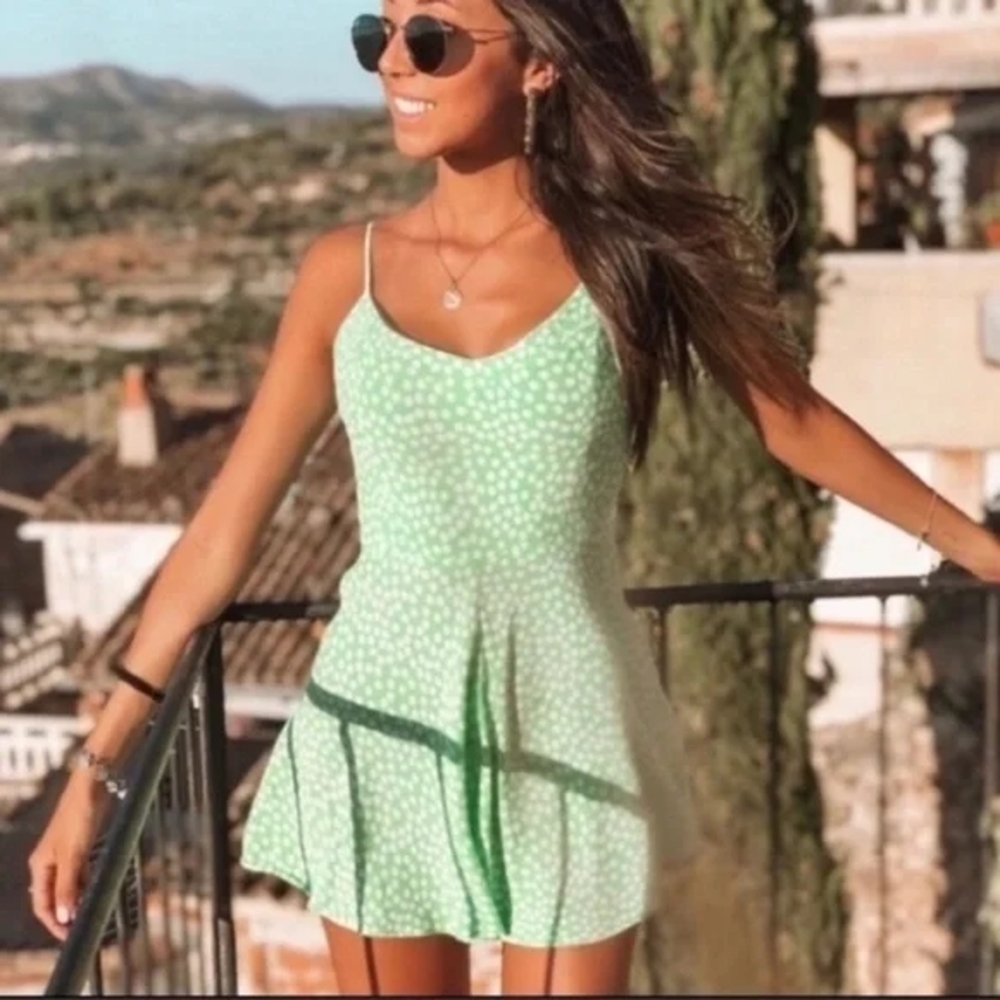 Zara Green Daisy Romper